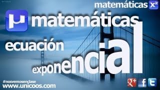 Ecuacion exponencial SECUNDARIA 4ºESO matematicas [upl. by Hansen]