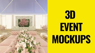 How To Create a REALISTIC 3D Event Design in minutes 1 of 7 [upl. by Eesyak556]