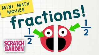 Fractions  Mini Math Movies  Scratch Garden [upl. by Alejandrina197]