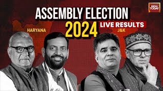 India Today LIVE Jammu Kashmir Results LIVE  Haryana Result LIVE News  BJP Vs Congress LIVE News [upl. by Halla]