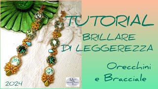 TUTORIAL ORECCHINI BRILLARE DI LEGGEREZZA Wave beads e Chaton ⭐️ Tutorial Orecchini Braccialetto [upl. by Aniratac]