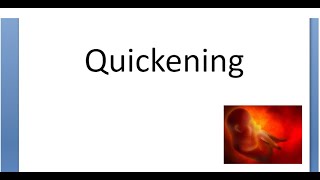 Obstetrics 100 Quickening Second Trimester Time when feel what how movement fetus baby inside kick [upl. by Marra]