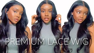 Super Natural Look HD Lace Wig Install amp Bombshell Curls ft PREMIUM LACE WIG [upl. by Eittocs]