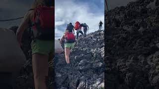 Climbing Mt Fuji Japan my FALL CAUGHT ON CAMERA [upl. by Eckardt]