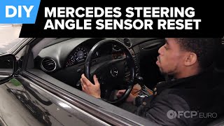 How to Reset the Steering Angle Sensor on ANY Mercedes  No Tools [upl. by Kerwon]