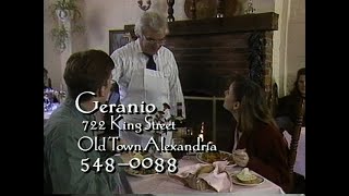 Geranio Ristorante Testimonials Commercial 3 of 3 1996 [upl. by Krauss]