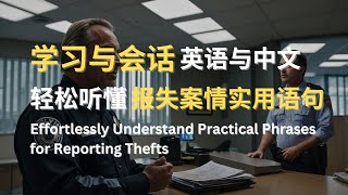 学习与会话  轻松听懂报失案情实用语句  Effortlessly Understand Practical Phrases for Reporting Thefts [upl. by Grannie]