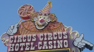 USA Las Vegas Hotel und Casino Circus Circus Nevada Manor Motor Lodge Strip Adventuredome [upl. by Beitz]