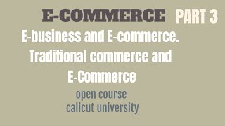 Ebusiness and ecommerce  traditional commerce and eCommerce  in Malayalam language [upl. by Cullan826]