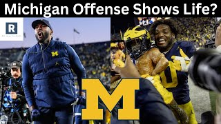 Michigan Football vs Michigan State Reaction  Evaluating Davis Warren  Offense Showing Life [upl. by Eneirda]