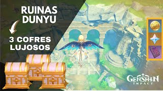 Consigue 3 COFRES LUJOSOS ✨ en las Ruinas de Dunyu  Genshin Impact [upl. by Candida344]