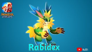 How To Breed Rabidex 50 Chance  Monster Legends [upl. by Ambrosane824]