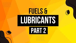 Chemistry of Fuel and Lubricant Part 2 [upl. by Newo]