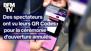 JO 2024 des spectateurs ont vu leurs QR Codes pour la cérémonie douverture annulés [upl. by Reiche]