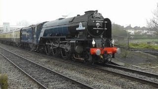 Steam Train 60163 Tornado Now In Beautiful Blue Cathedrals Express 24 Nov 2012 Twyford [upl. by Keith]