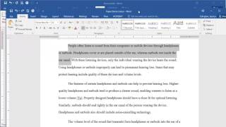 Microsoft Word 2016  First Line Indent [upl. by Udele]