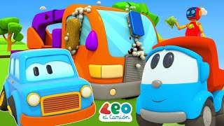 Leo el Camión y Coches Inteligentes  Camiones grandes  Videos educativos para niños [upl. by Erving]