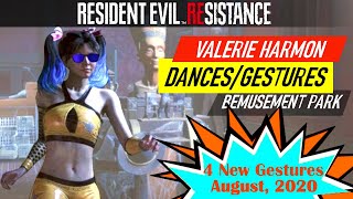 Valeries Dances and New Gestures August 2020 Update  Resident Evil Resistance  バイオハザードレジスタンス [upl. by Arihs]