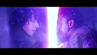 Finn vs Kylo Ren Saber Fight 2  The Force Awakens [upl. by Eatnahs]