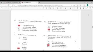 CSEC PRINCIPLES OF BUSINESS MAYJUNE 2020 PAPER 1 SOLUTIONS [upl. by Anilet]