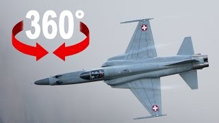 Fliege im Kampfjet durchs Gewitter 360GradVideo [upl. by Divan]