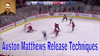 Auston Matthews Goals  Release Techniques [upl. by Drarej]