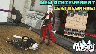 FFXIV New Things To Spend Achievement Certificates On  Emote  Framers Kits  Facewear [upl. by Eked374]