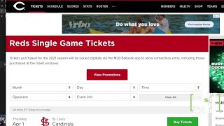 Cincinnati Reds ticket changes [upl. by Enneyehs]