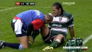 Alesana Tuilagi big charge and hit vs Gloucester  2008 [upl. by Yenoh]