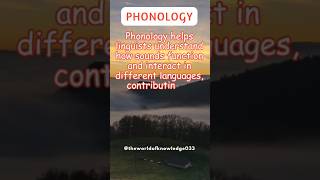 Phonology  The world of Knowledge  amazing knowledge  facts  phonology [upl. by Shurwood]