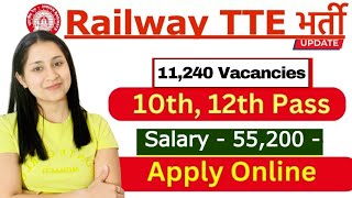 Railway TTE Recruitment 2023 Apply Online  Railway TC Vacancy 2023 [upl. by Luann133]