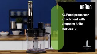 MultiQuick 9  How to use the XL Food processor with chopping knife [upl. by Fatsug]