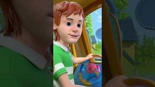 Wheels On The Bus shorts kidssong nurseryrhymes kindergarten preschool [upl. by Accebar810]