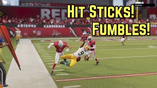 Madden 23 Hit Stick Fumbles And Biggest Hits Highlight Compilation [upl. by Butterfield]