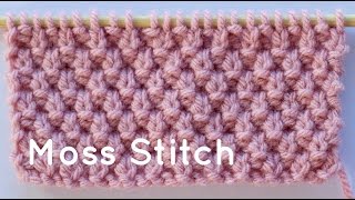 How to Knit the Moss Stitch [upl. by Llennehc]