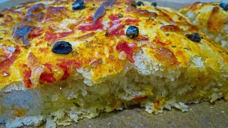 FOCACCIA NAPOLITAINE  La meilleure recette à portée de tous [upl. by Faria747]