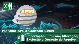 Planilha SPED Contábil Excel [upl. by Brick]