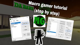 How To Macro In Da hood Using Macro gamer Step by step2024 NEW With keyb mouse touch Tutorial [upl. by Ximenes]