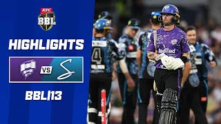 Hobart Hurricanes v Adelaide Strikers  BBL13 [upl. by Aihsilat]