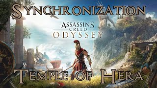 Assassins Creed Odyssey Temple of Hera Synchronization Point Samos 100 Completion [upl. by Selry]