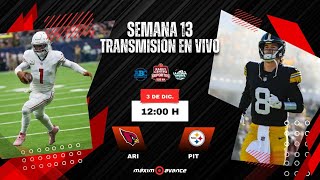 EN VIVO  ARIZONA CARDINALS VS PITTSBURGH STEELERS  SEMANA 13 NFL  MÁXIMO AVANCE [upl. by Eyma200]