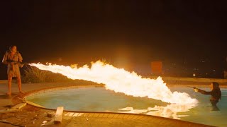 Once Upon a time in Hollywood 2019  Ending Flamethrower Scene  Leonardo DiCaprio [upl. by Aiuqes]