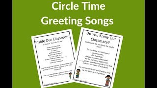 Circle Time Greeting Songs for Preschoolers and Kindergarteners [upl. by Ainiger]