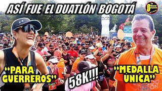 Duatlón Bogotá 2024 así fue la dura prueba de running y ciclismo Hablaron los corredores [upl. by Brufsky931]