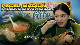 COBAIN KULINER PECEL MADIUN PORSI GILA [upl. by Jephum]