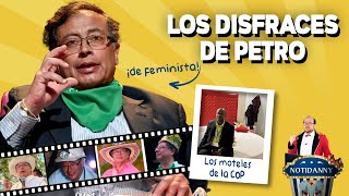 LOS MEJORES DISFRACES DE PETRO ¡HASTA DE FEMINISTA  LO MÁS CHISTOSO DE LA COP notidanny [upl. by Niowtna]