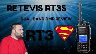 Retevis RT3S Dual Band DMR amp FM HT Radio Full Review Programming guide firmware update [upl. by Anerhs218]