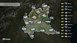 INFORMAZIONE 3B METEO LOMBARDIA  PREVISIONI 14 OTTOBRE 2024 [upl. by Sokin]