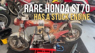 We Unseize the Engine on This Rare Honda ST70 Barnfind [upl. by Euseibbob]