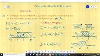 Interseção e Reunião de Intervalos [upl. by Rodina]